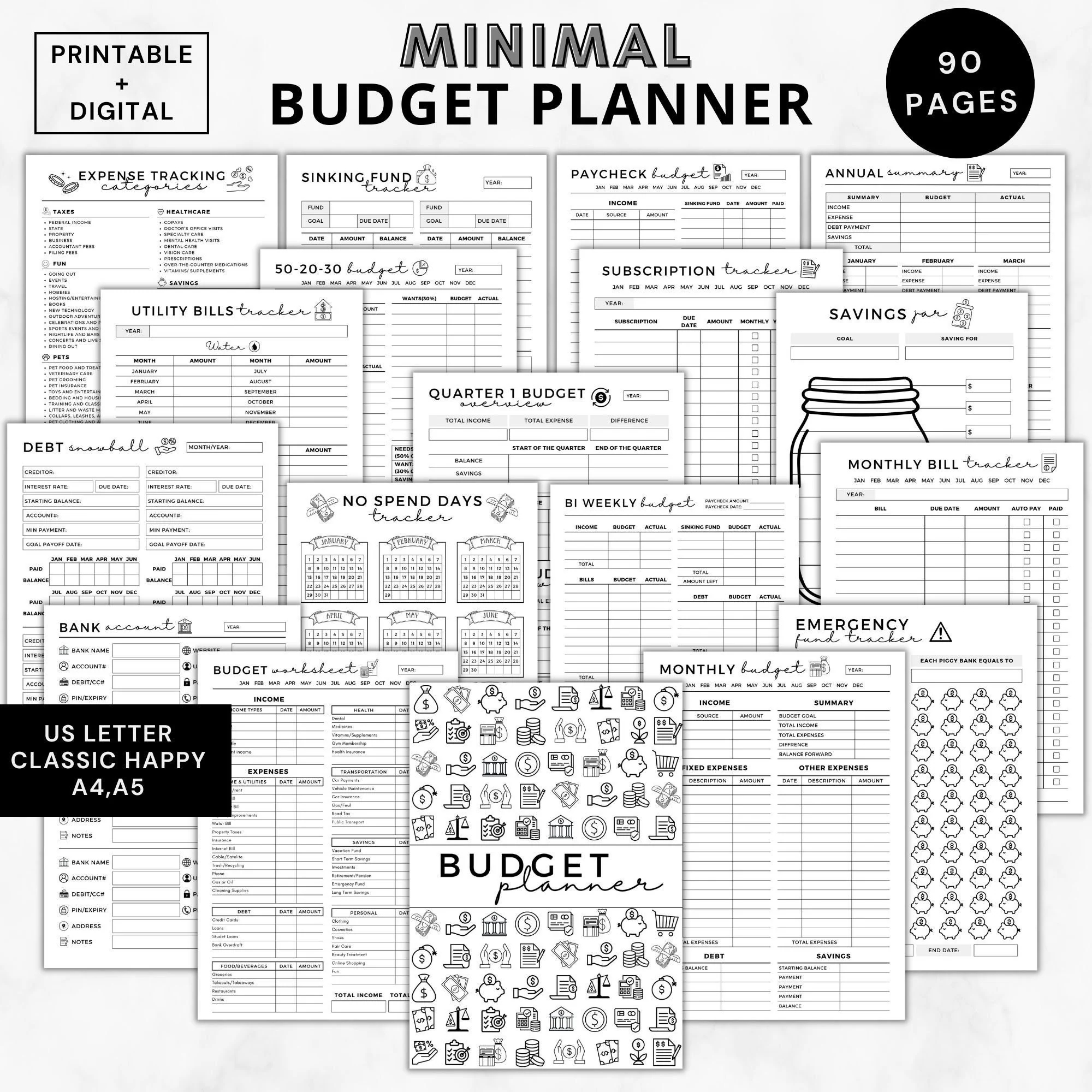 Budget Planner 2024 Etsy