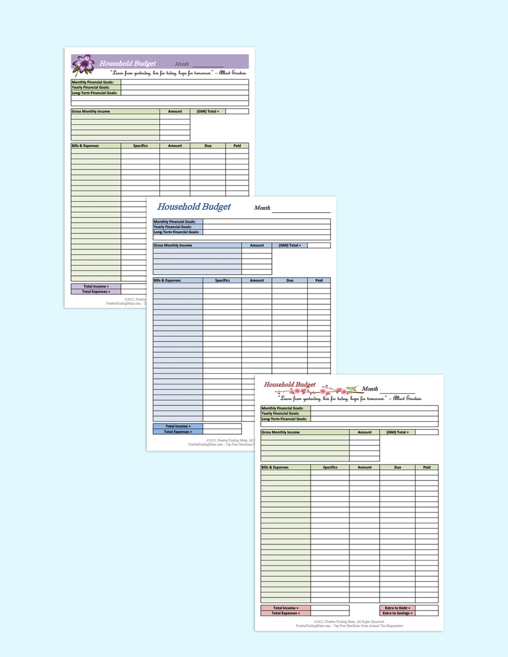 Budget Planner Printables
