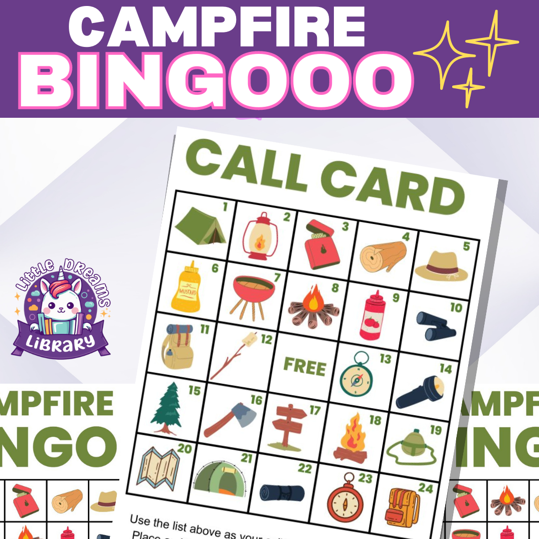 Campfire Printable Bingo Game Cards Fun And Educational Outdoor Activity Made By Teachers