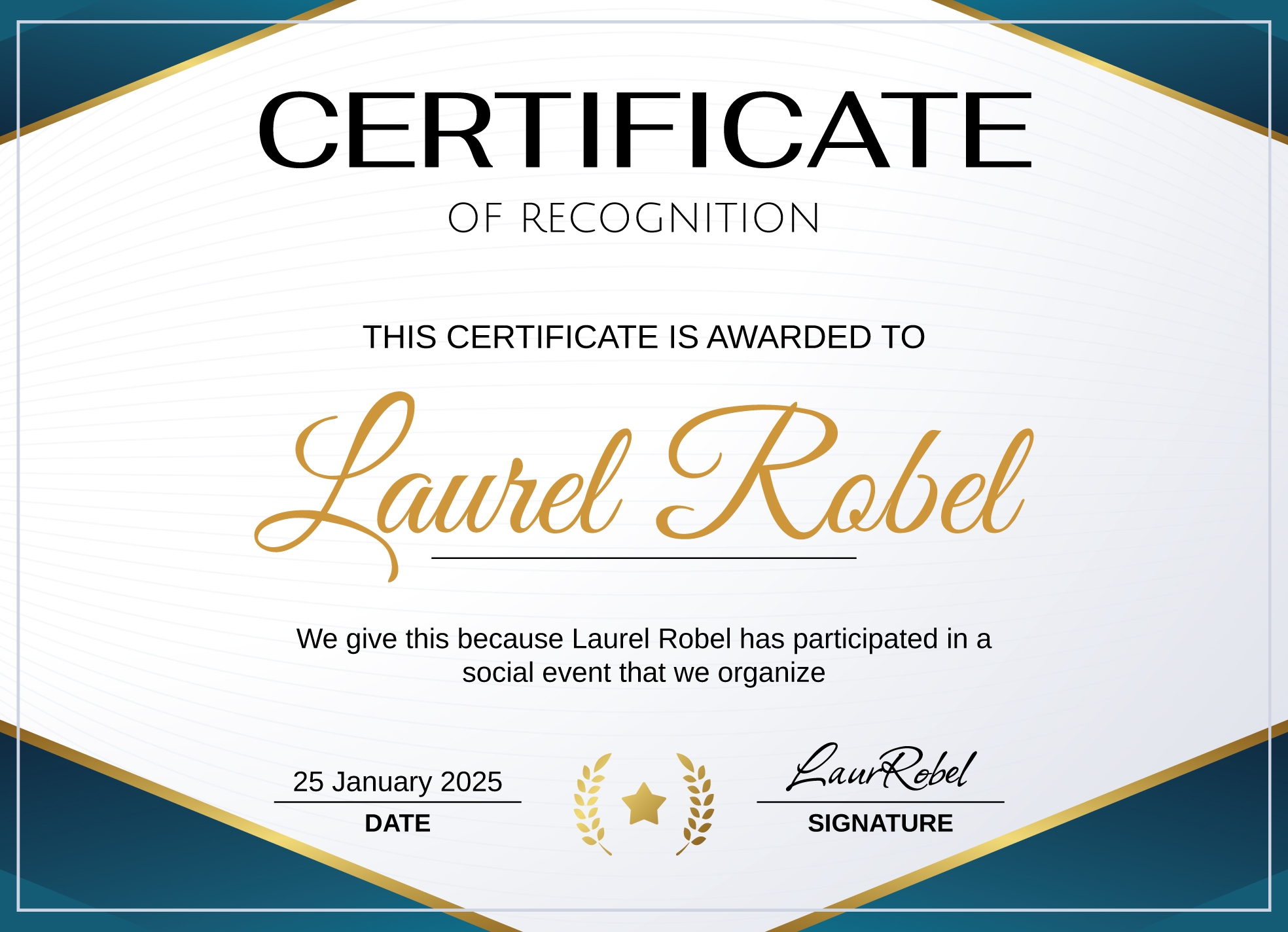 Certificate Of Recognition Free Google Docs Template Gdoc io