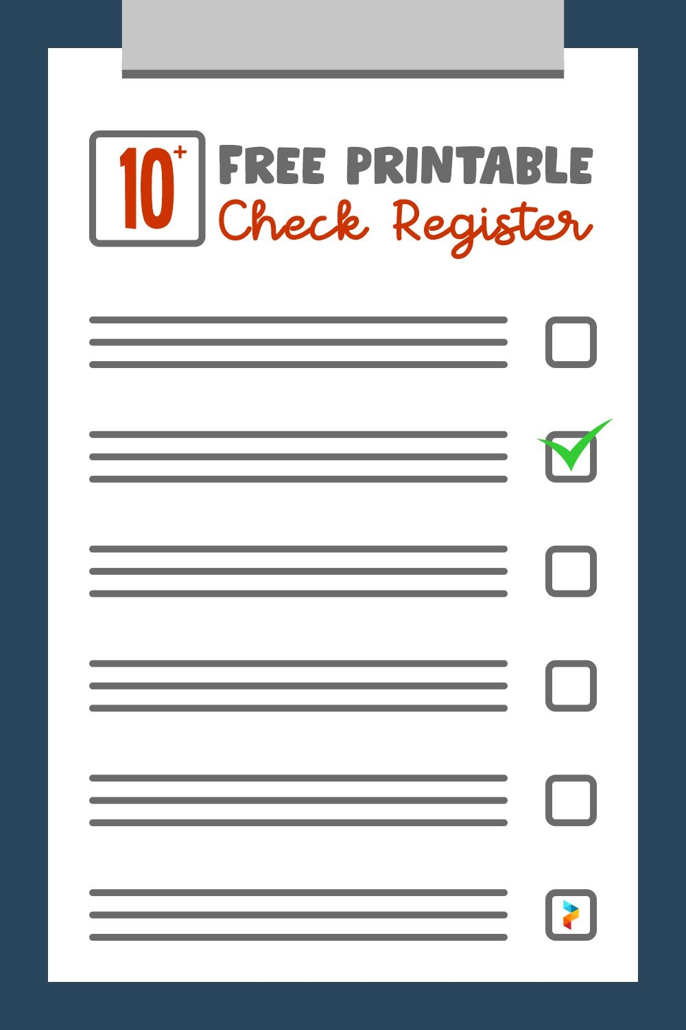 Free Printable Check Registers Online