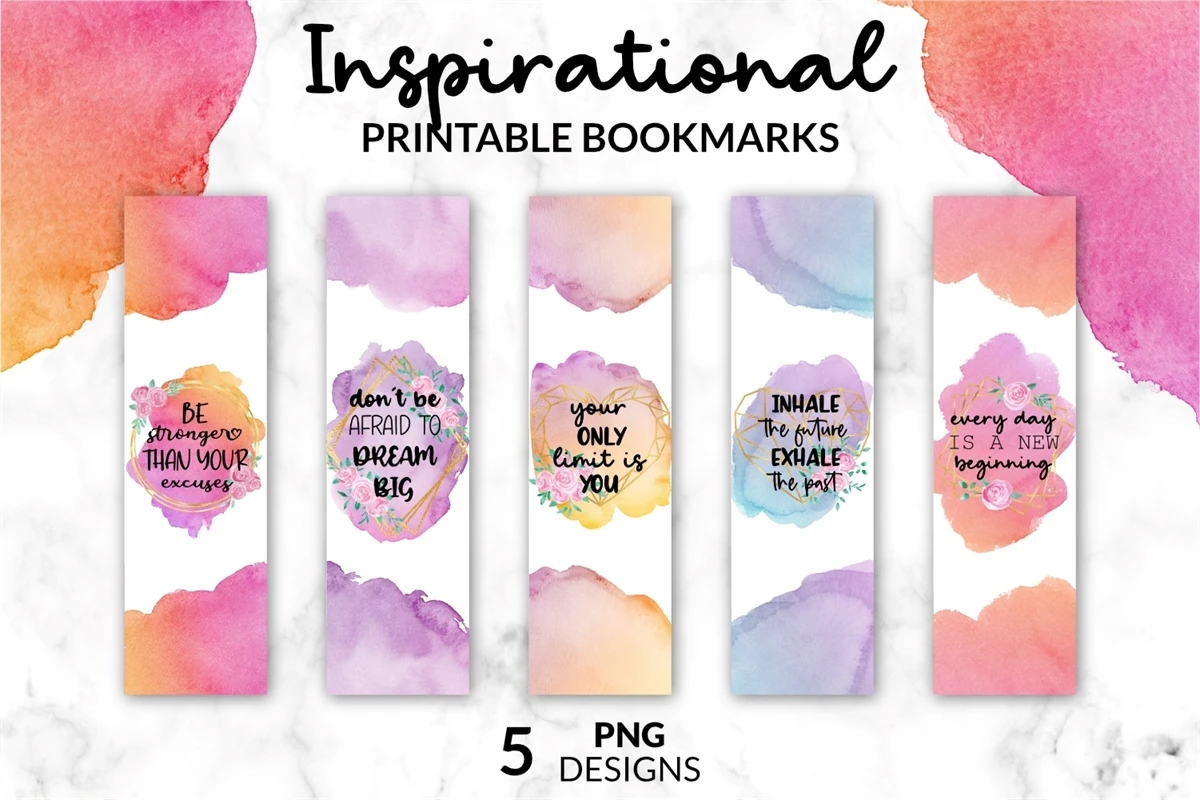 Christian Bookmarks Printable Quotes Bible Verse Png Bundle Designful Market