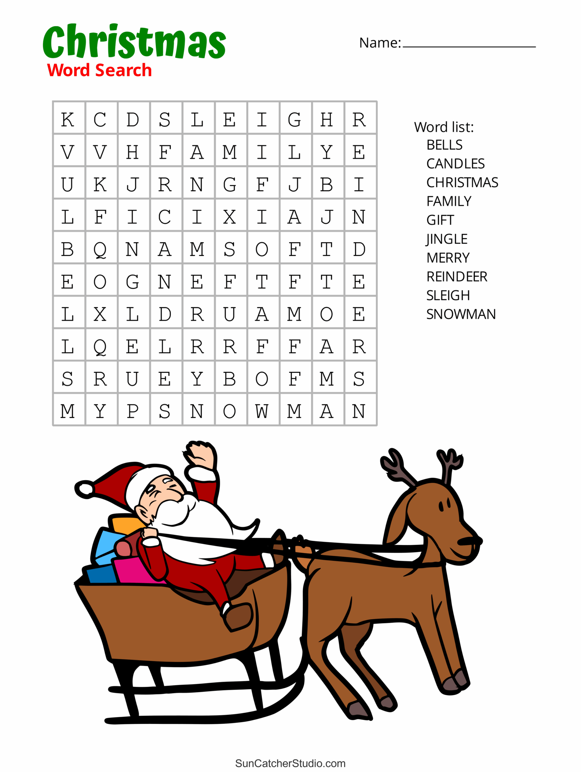 Free Printable Word Search Sheets