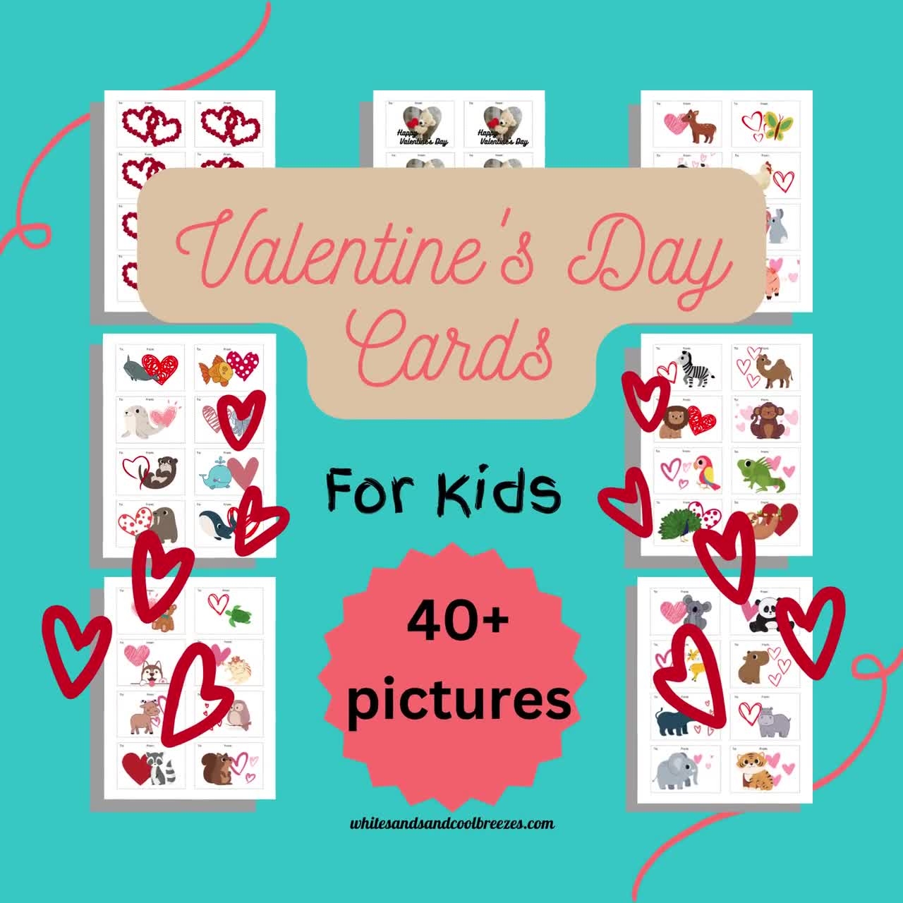 Classroom Valentines Day Cards For Kids Valentines Day Cards For Kids Printable Valentines Day Cards For Kids Classroom Printable Pdf Etsy Australia