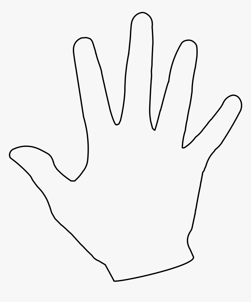 Clipart For Kids Free Printable Clip Art Hand Print HD Png Download Kindpng