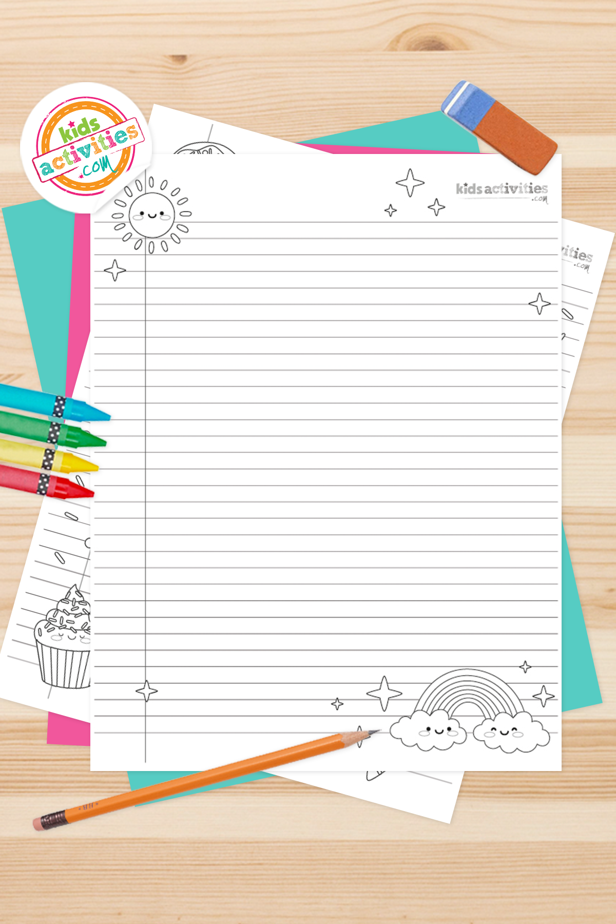 Cute Printable Notebook Paper For Kids And Adults Kids Activities Blog