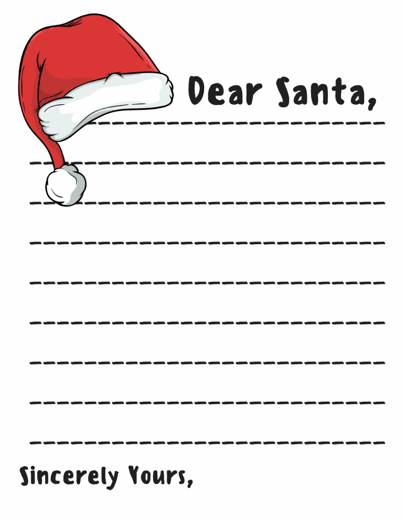 Dear Santa Fill In Letter Template Momdot