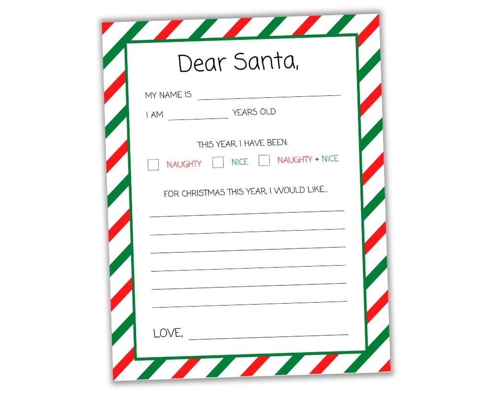 Dear Shop Cheapest Santa Letter