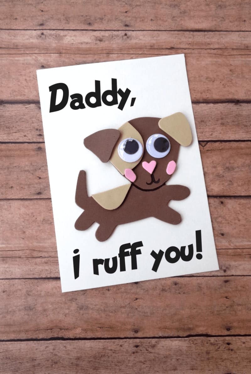 DIY Dog Themed Fathers Day Card For Dads The Inspiration Edit