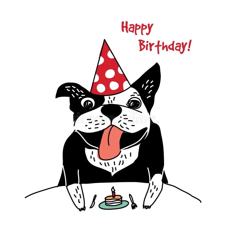 Dog Happy Birthday Card Stock Illustrations 8 300 Dog Happy Birthday Card Stock Illustrations Vectors Clipart Dreamstime
