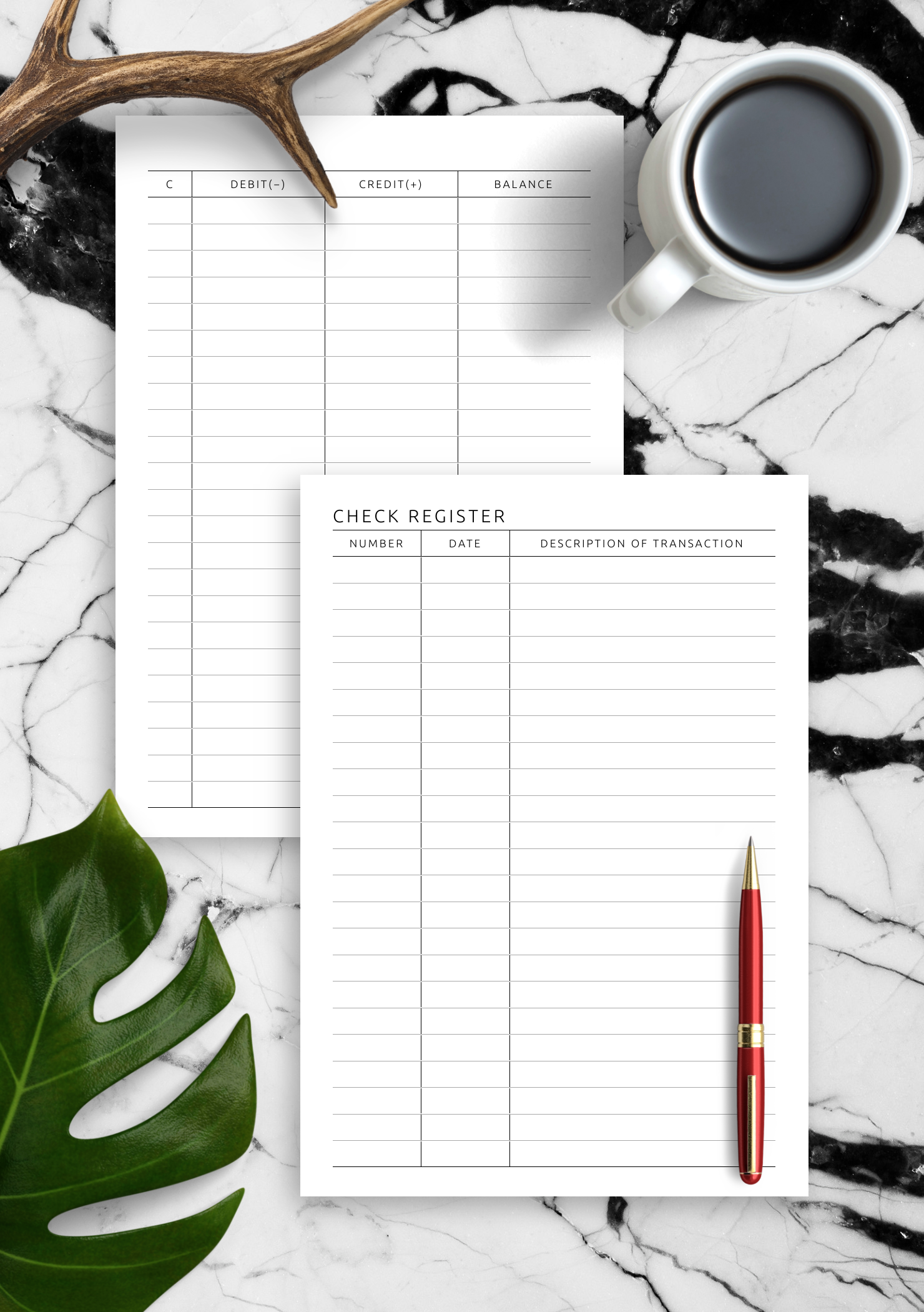 Free Printable Check Registers For Checkbook