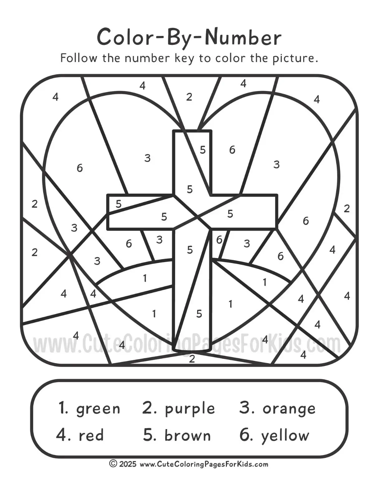 Easter Color By Number Printables Cute Coloring Pages For Kids