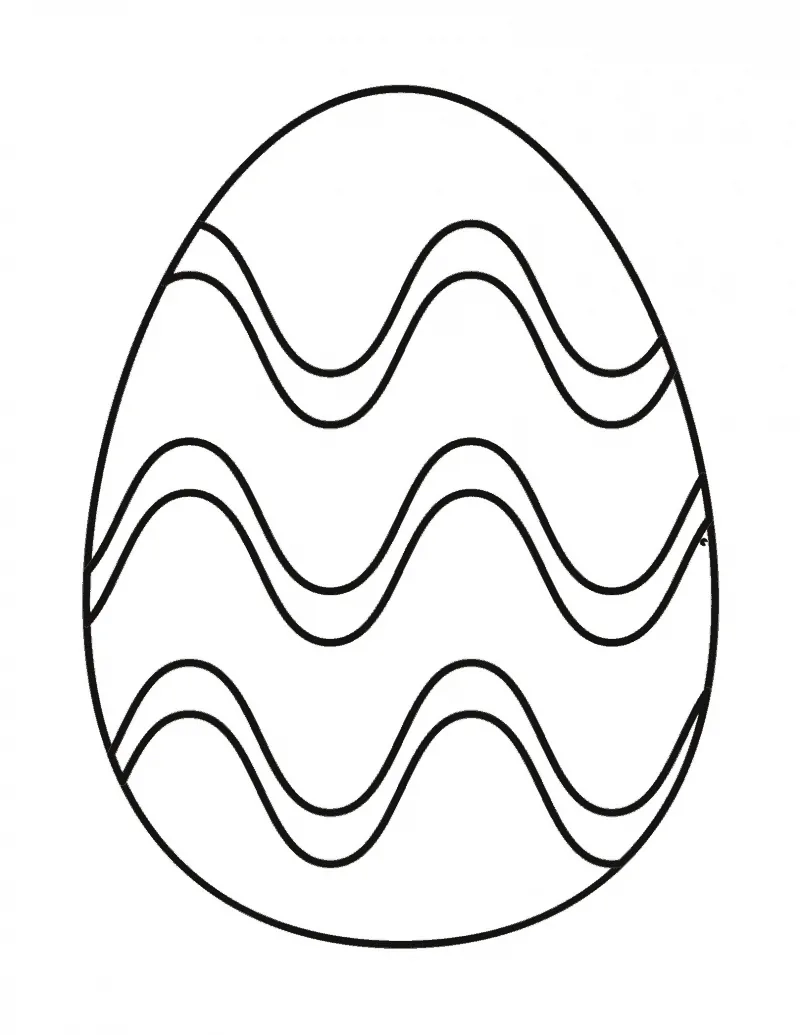 Easter Egg Coloring Page FREE Printable For Kids