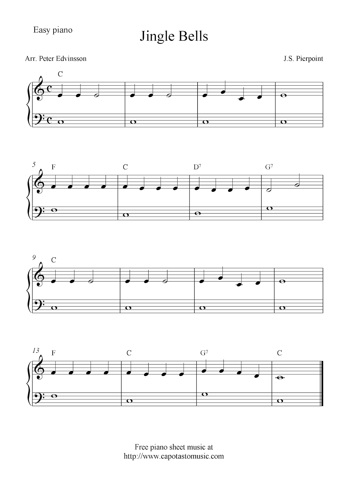 Free Printable Sheet Music For Piano