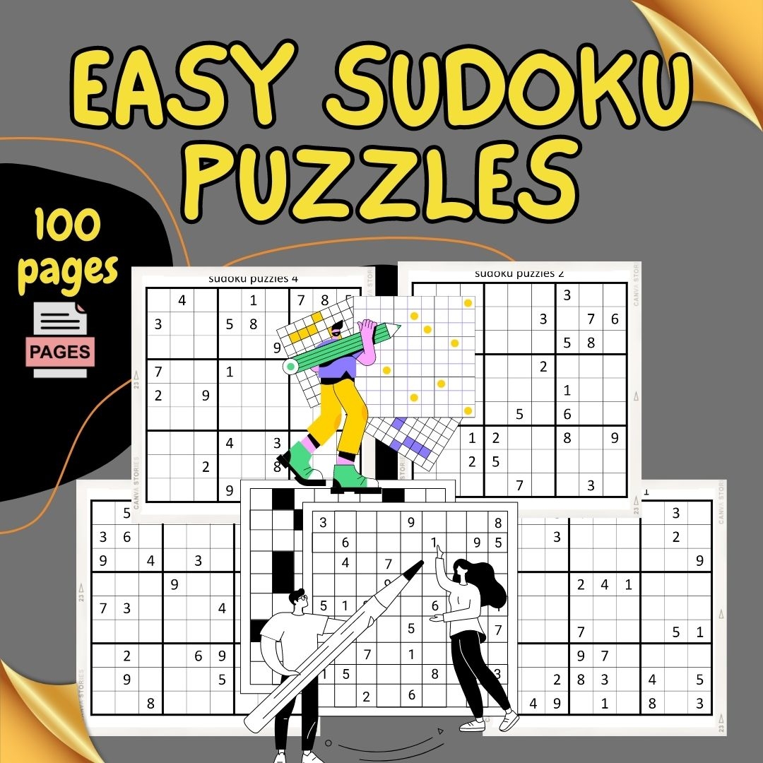Easy Sudoku Puzzles 100 Pages Boost Your Brainpower And Have Fun Made By Teachers
