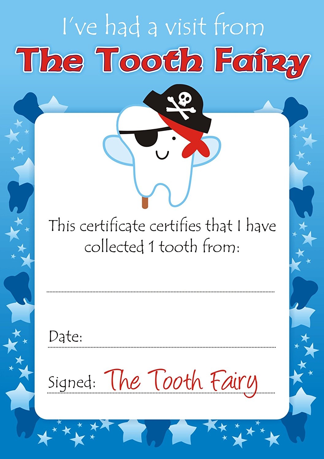 Free Printable Tooth Fairy Letter For Boy Pdf
