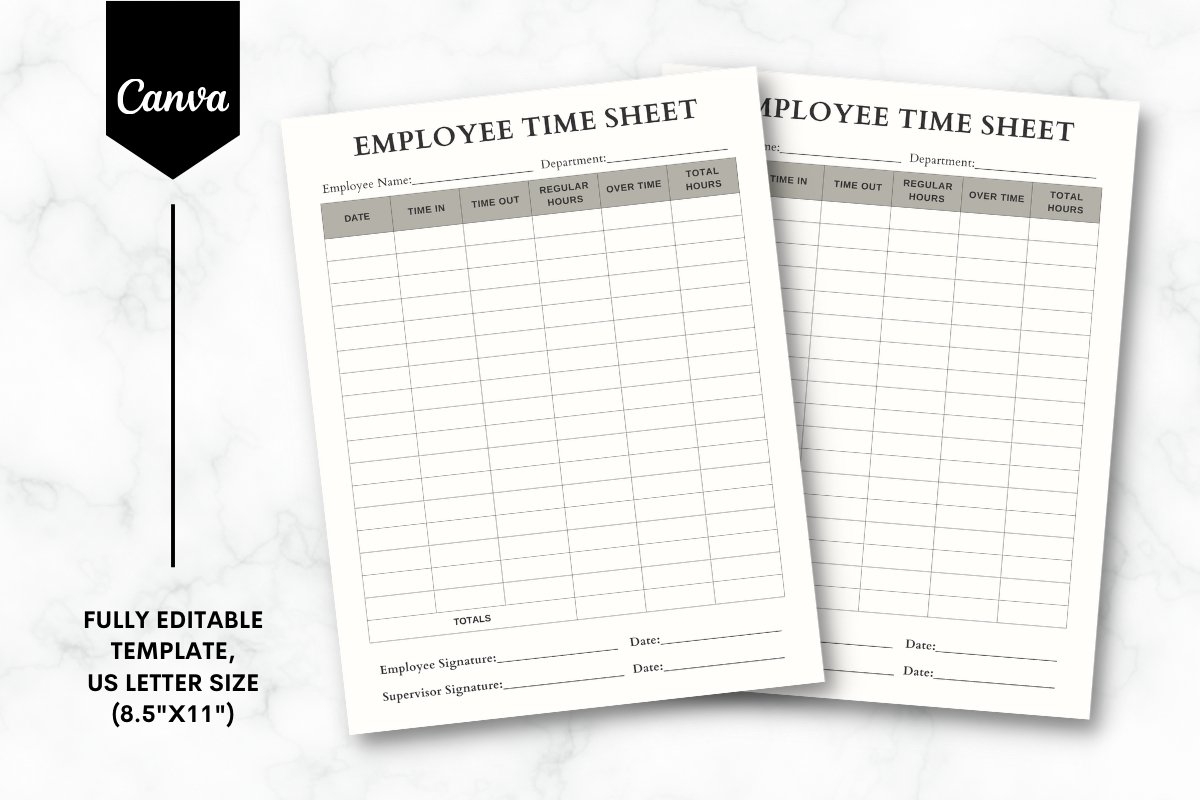 Free Printable Employee Time Sheets
