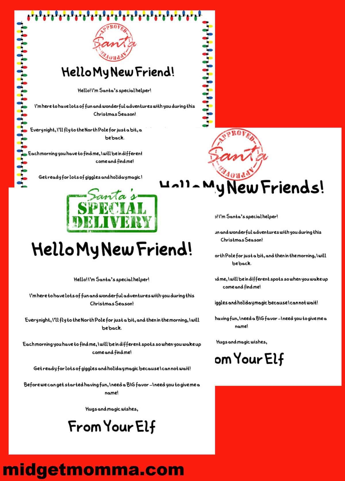 Elf On The Shelf Arrival Letter FREE Elf On The Shelf Printable