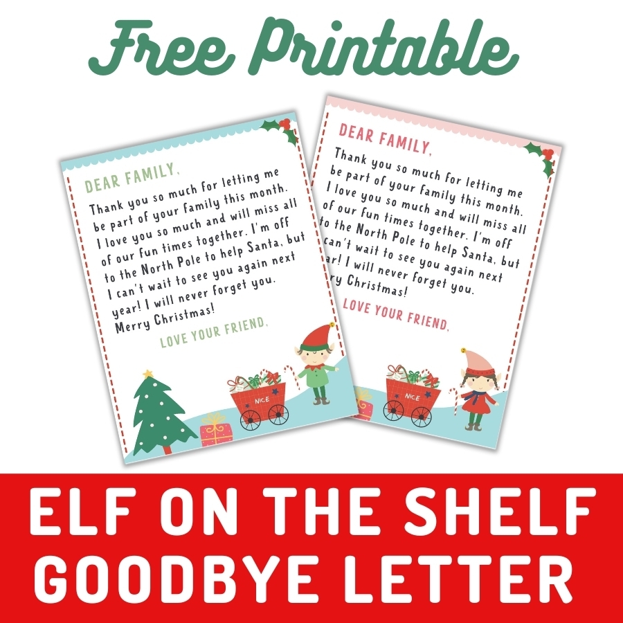 Elf On The Shelf Letter 4 FREE Printables Make Life Lovely