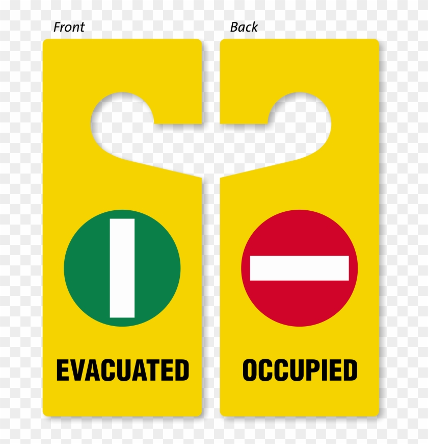 Evacuated Door Hangers Blank Door Hangers Door Handle Printable Occupied Sign For Bathroom Free Transparent PNG Clipart Images Download