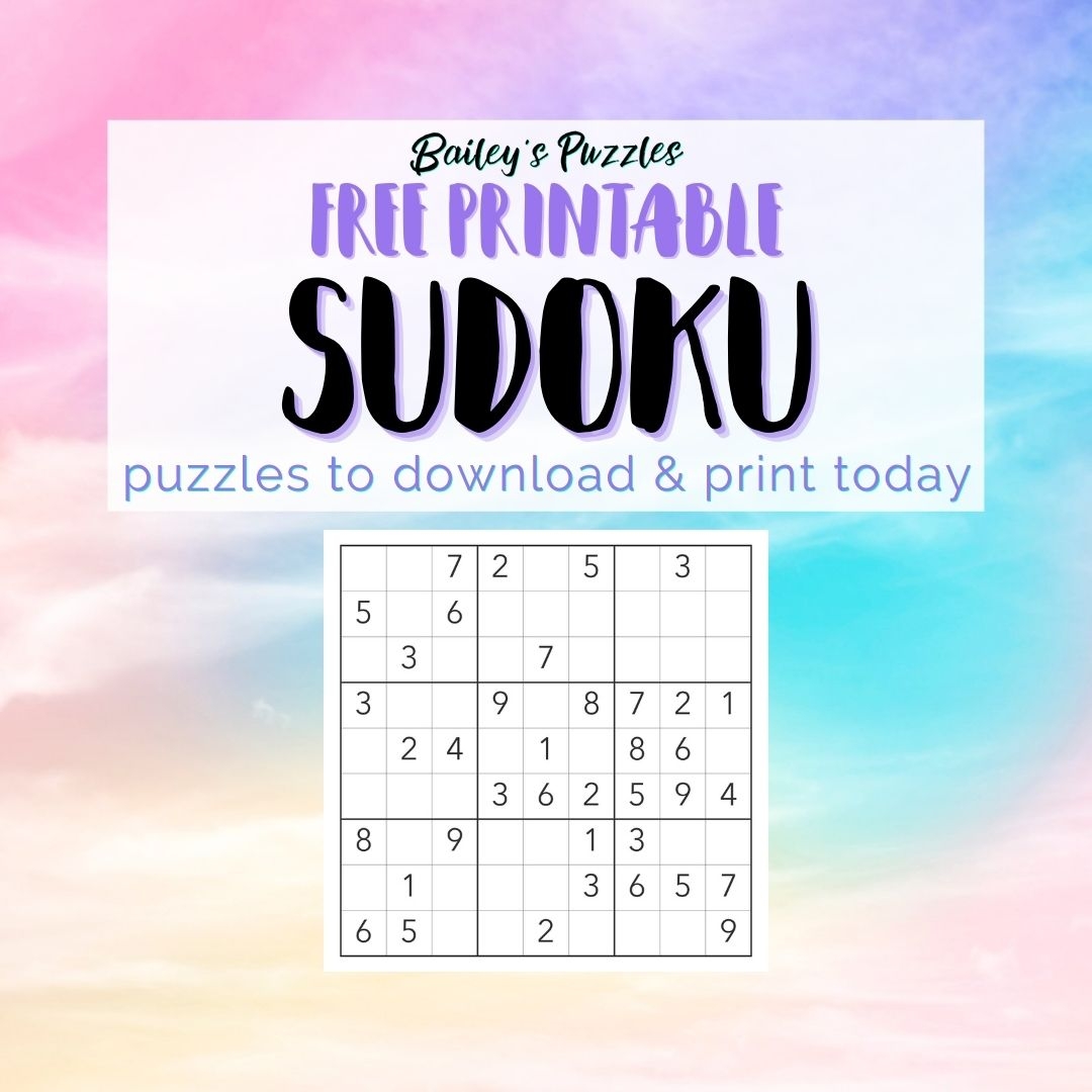 Free Printable Sudoku Puzzles 6