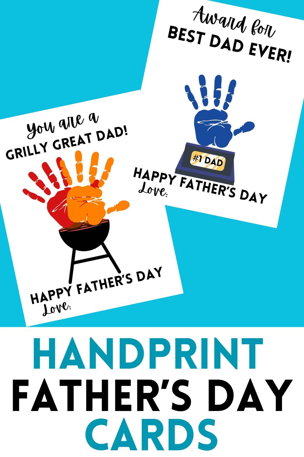 Father s Day Handprint Cards 