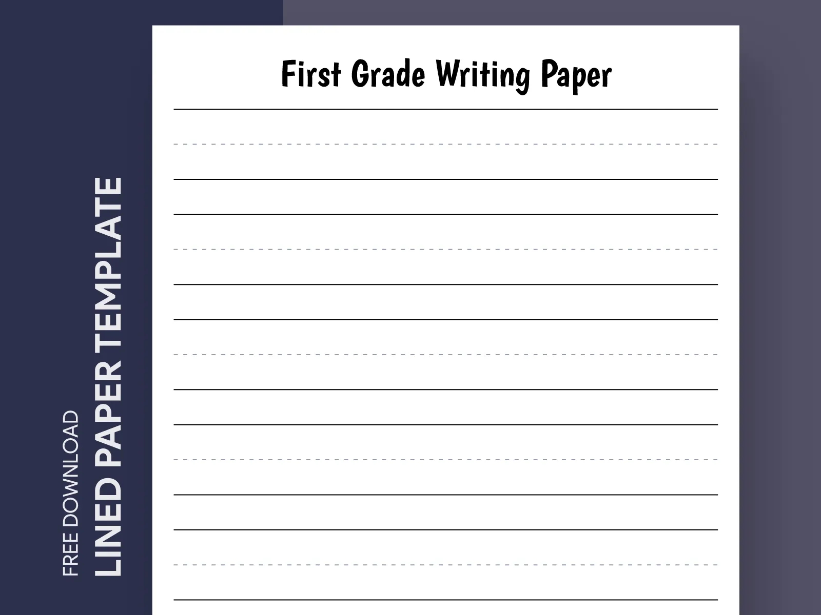Free Printable Lined Writing Paper