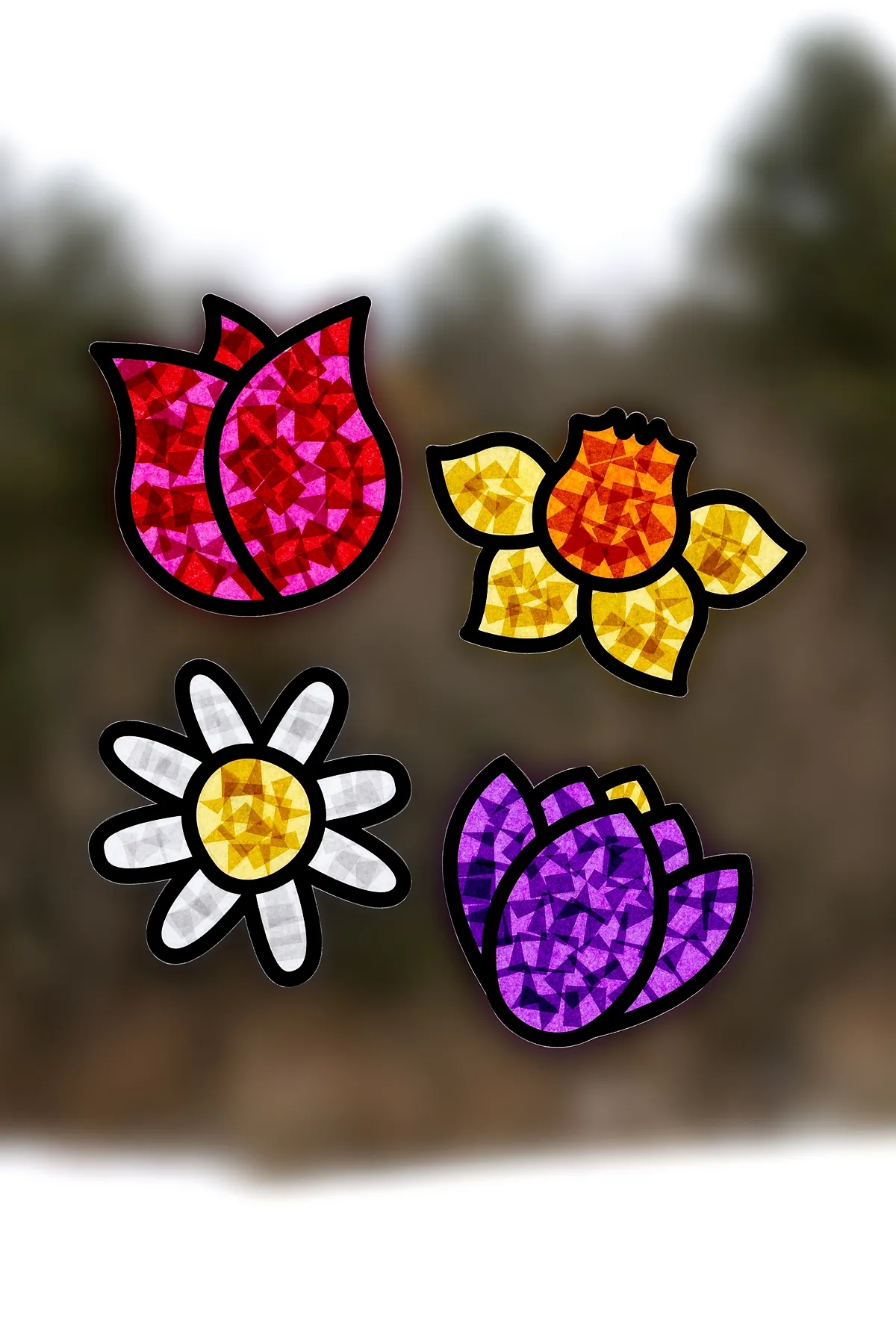 Flower Suncatchers Free Templates Fireflies And Mud Pies