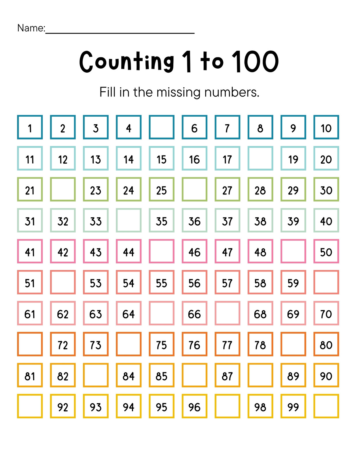 Free Printable Math Worksheets For 1st Grade