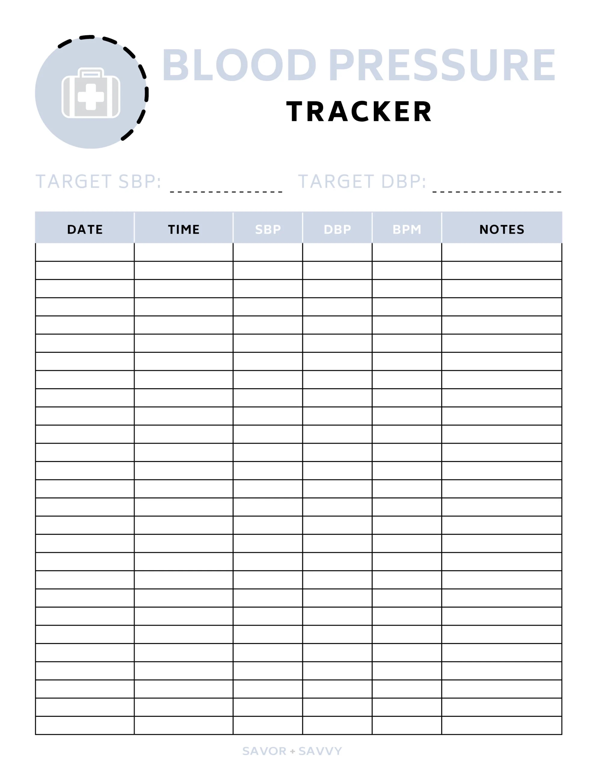 Free 4 Page Medical Binder Printable Savor Savvy