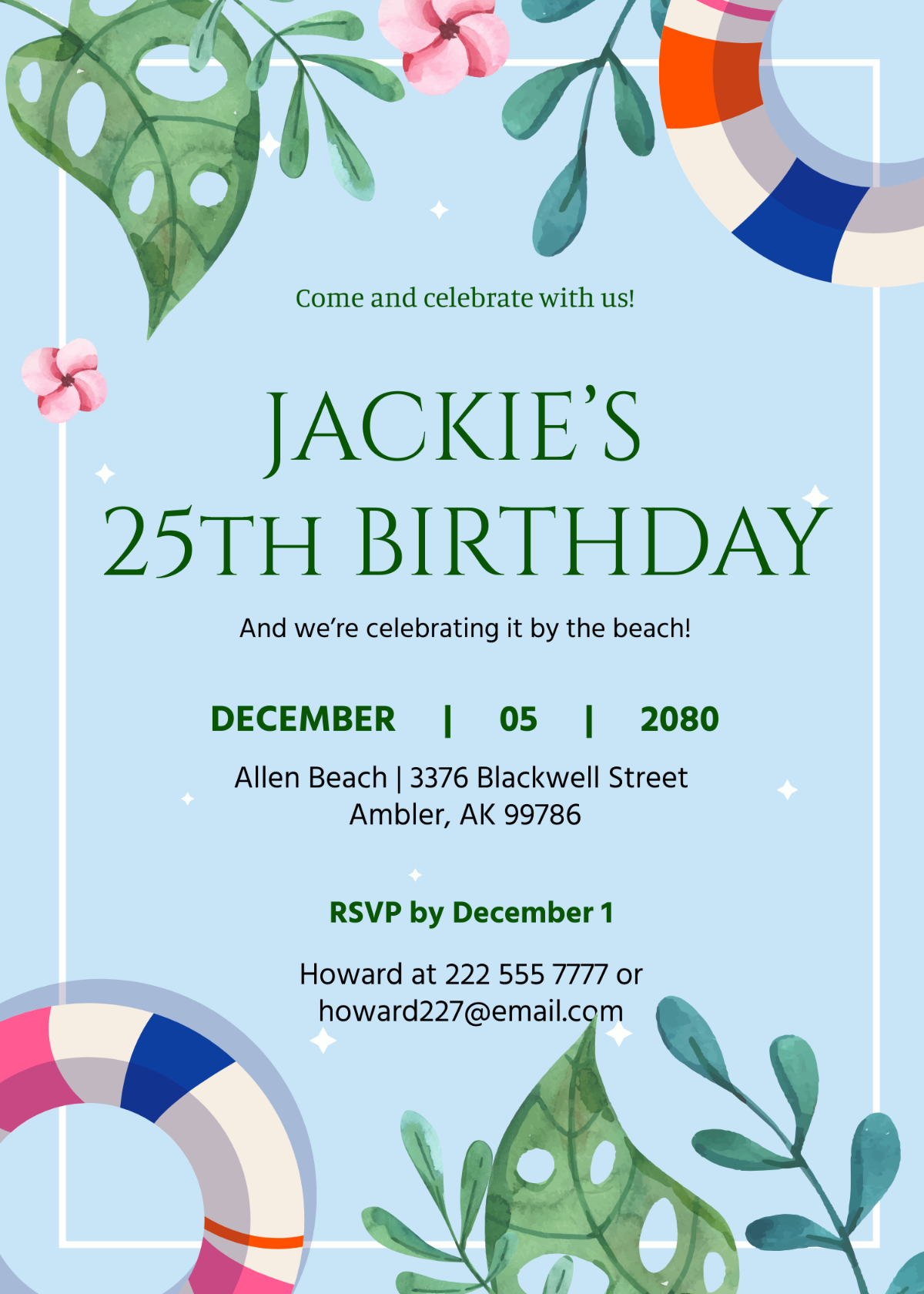 Free Adult Birthday Invitation Templates Editable And Printable