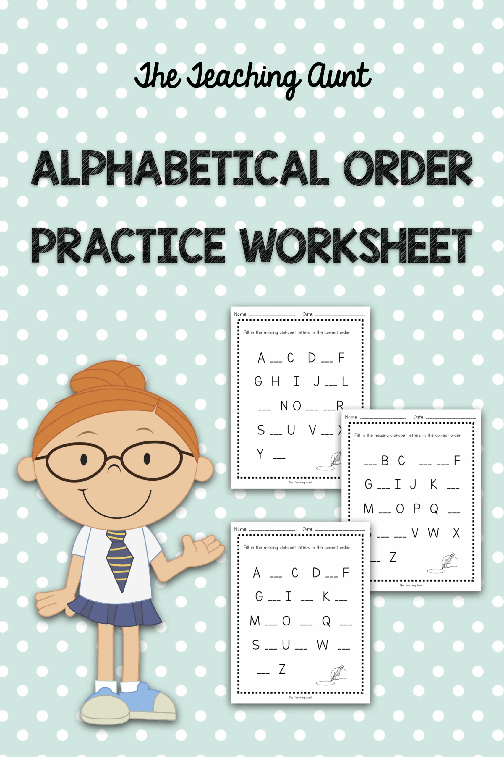 Free Alphabet Worksheets The Teaching Aunt