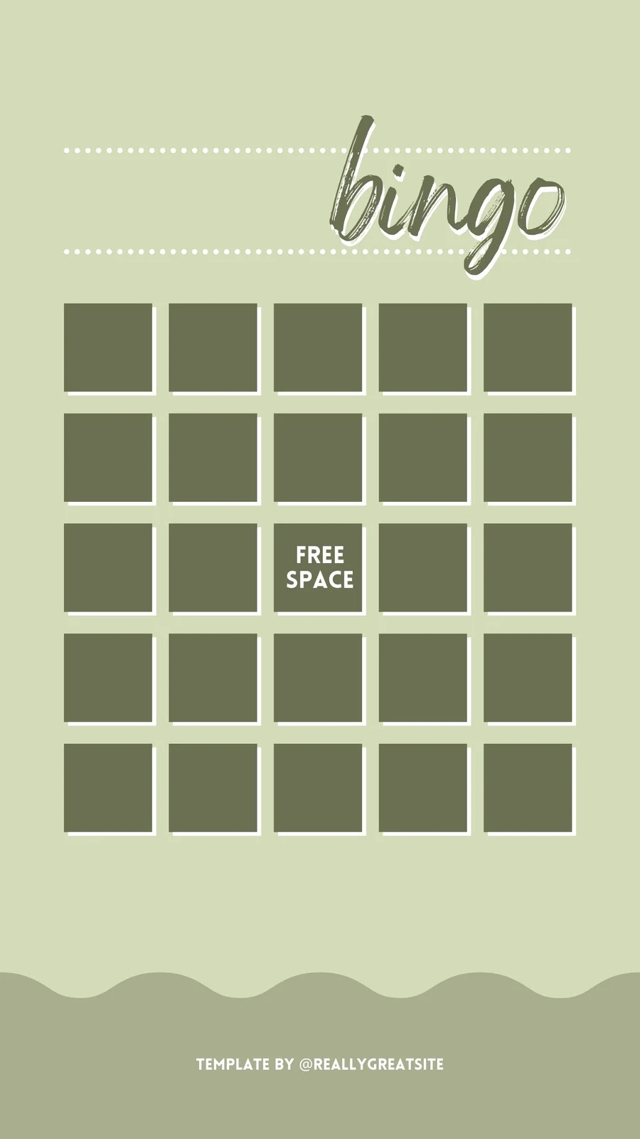 Free Printable Blank Bingo Cards Template