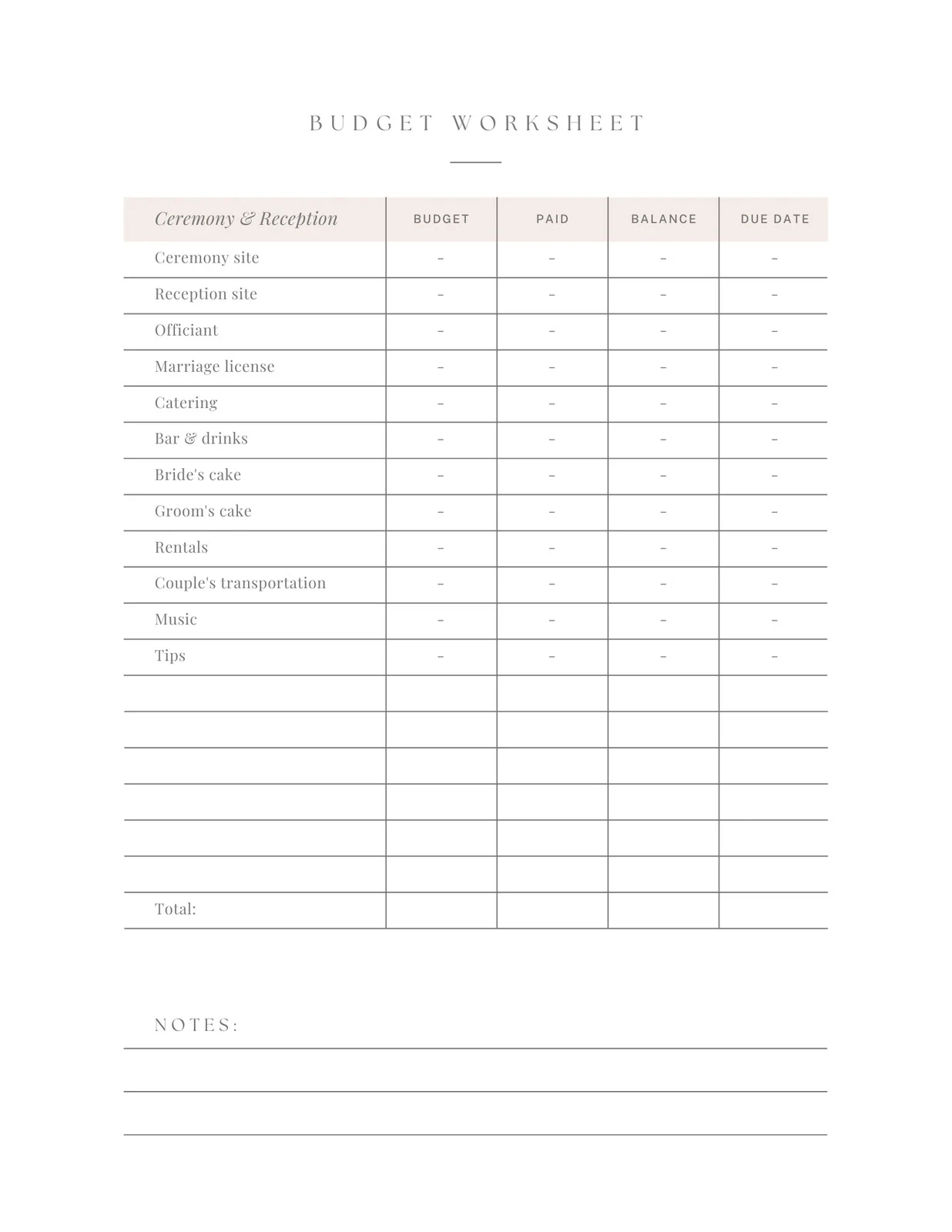 Free And Customizable Budget Templates