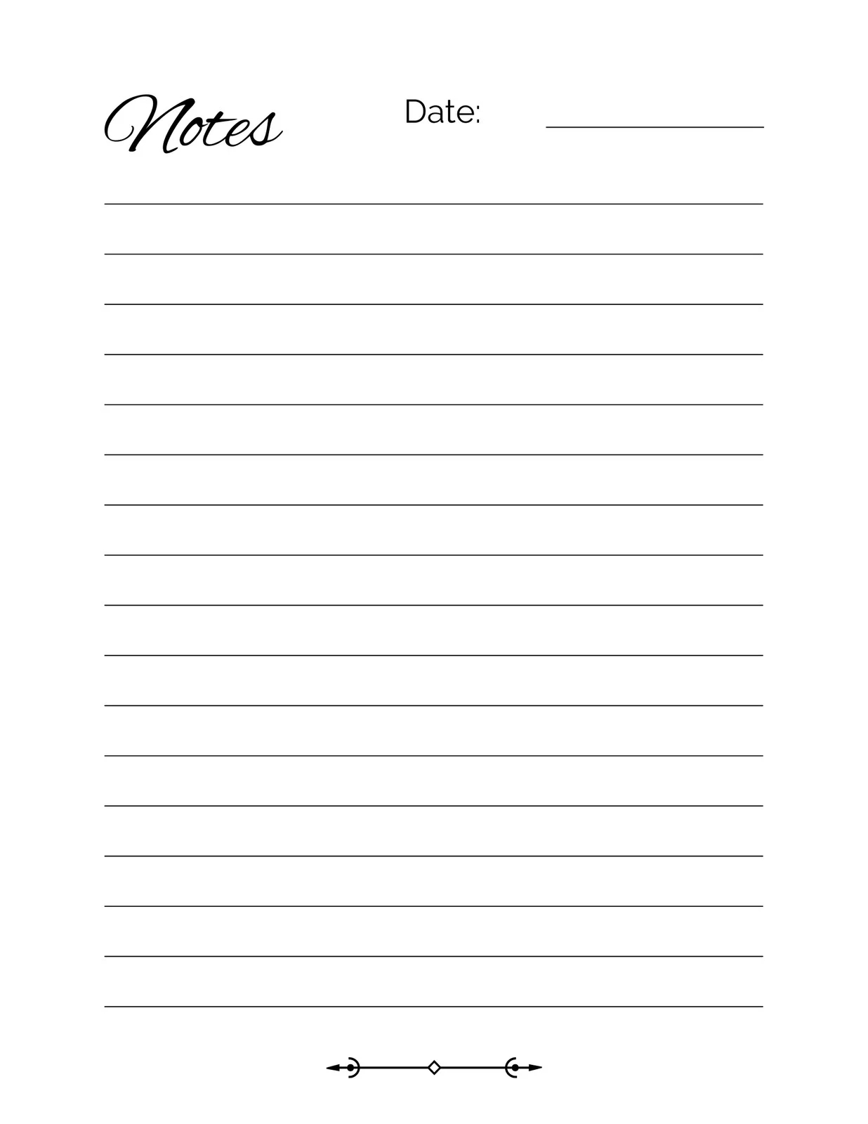 Free And Customizable Line Templates