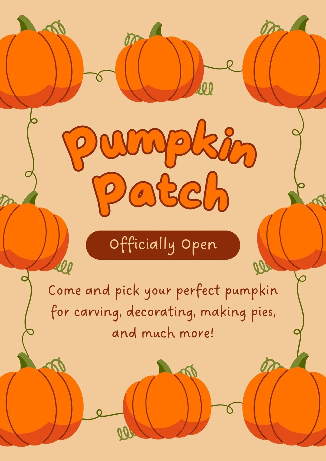 Free Printable Pumpkin Template Pdf