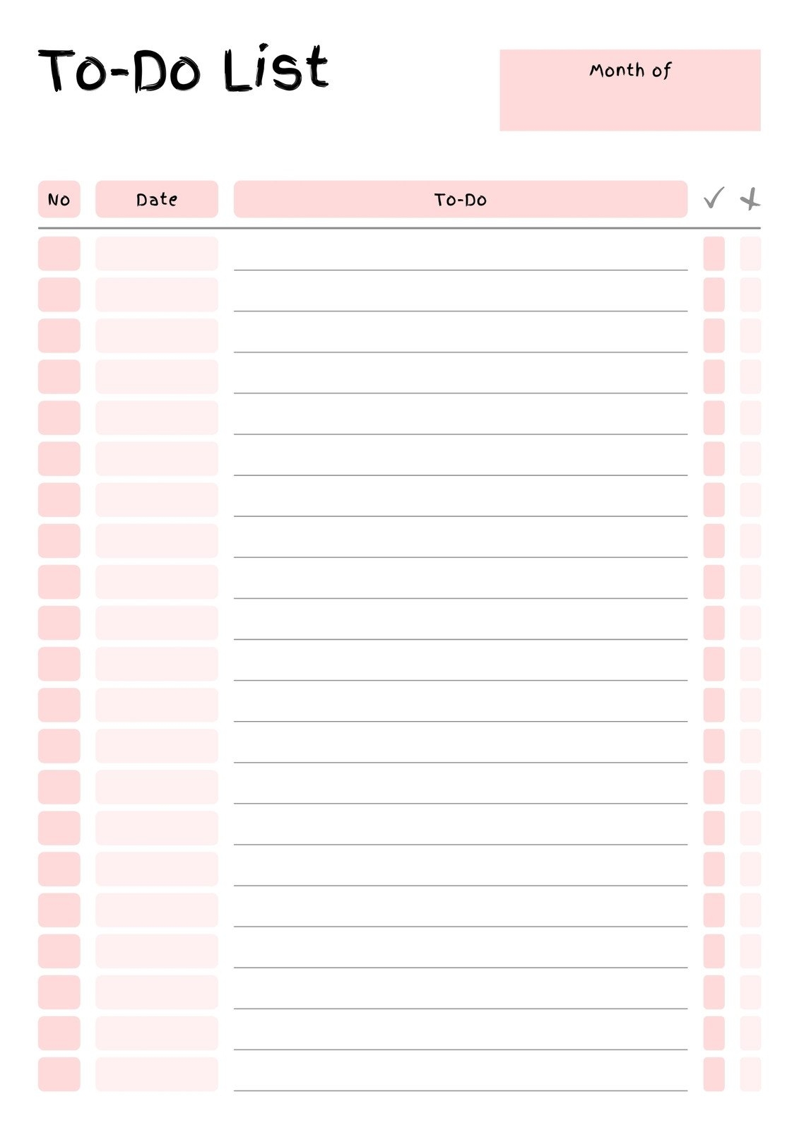 Free And Customizable To Do List Templates Worksheets Library