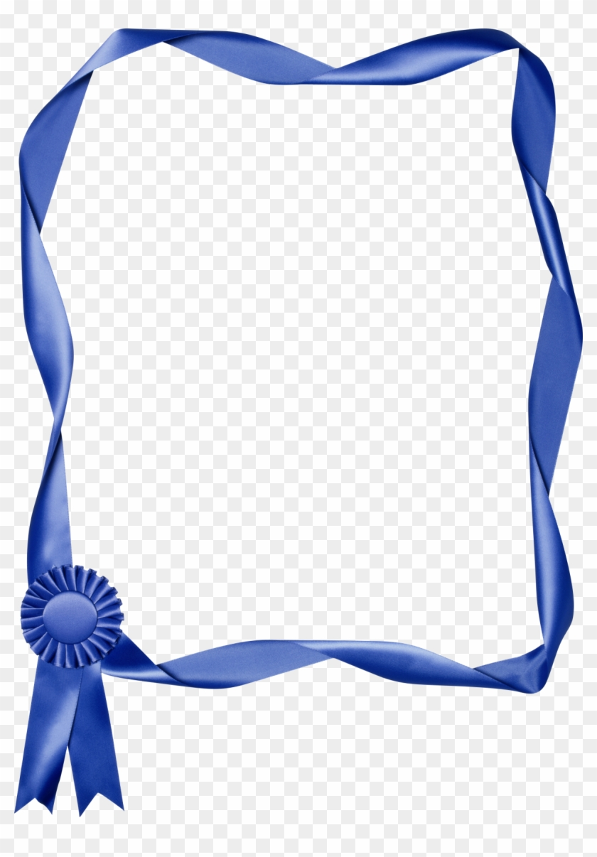 Free Borders And Border Clipart Print And Website Borders Blue Borders And Frames With Ribbon Free Transparent PNG Clipart Images Download