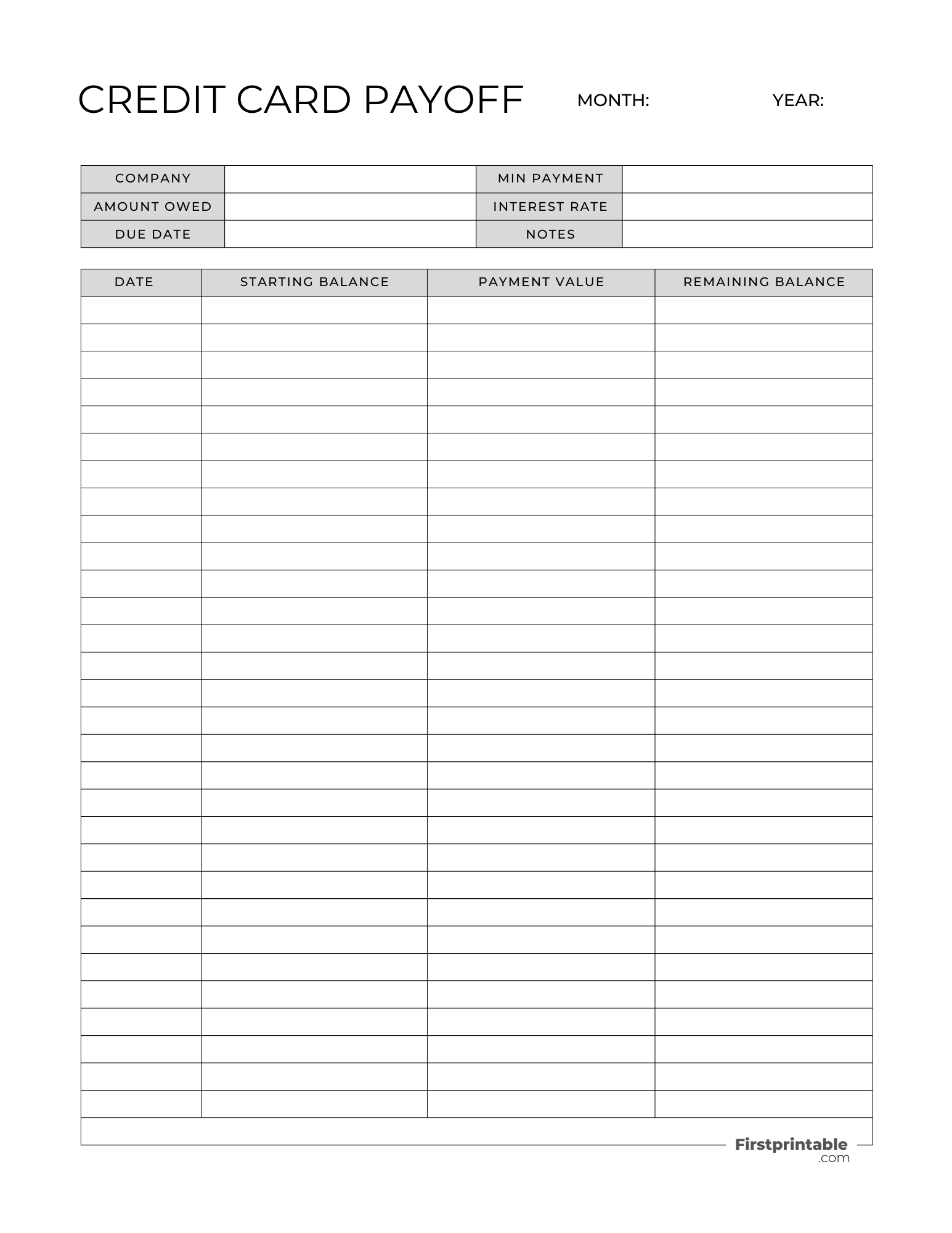 Free Budget Planner Templates Printable Fillable