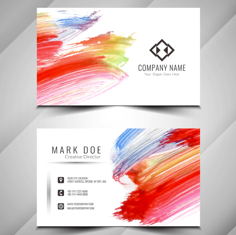 Free Business Card Templates 30 Designs For Every Taste GraphicMam Worksheets Library