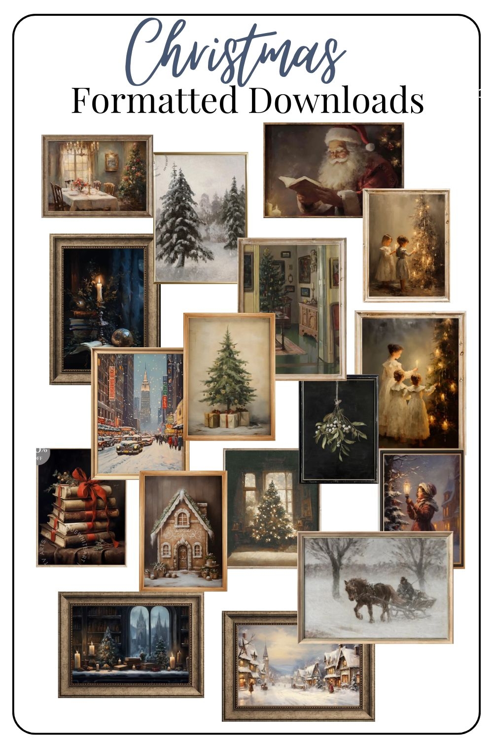 Free Christmas Printable Wall Art For Holiday Decor Erin Zubot 