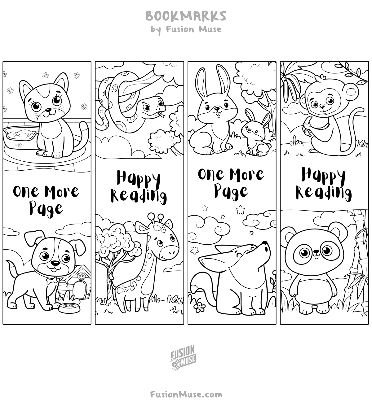 Free Coloring Bookmark Printables For Kids Fun And Creative Designs