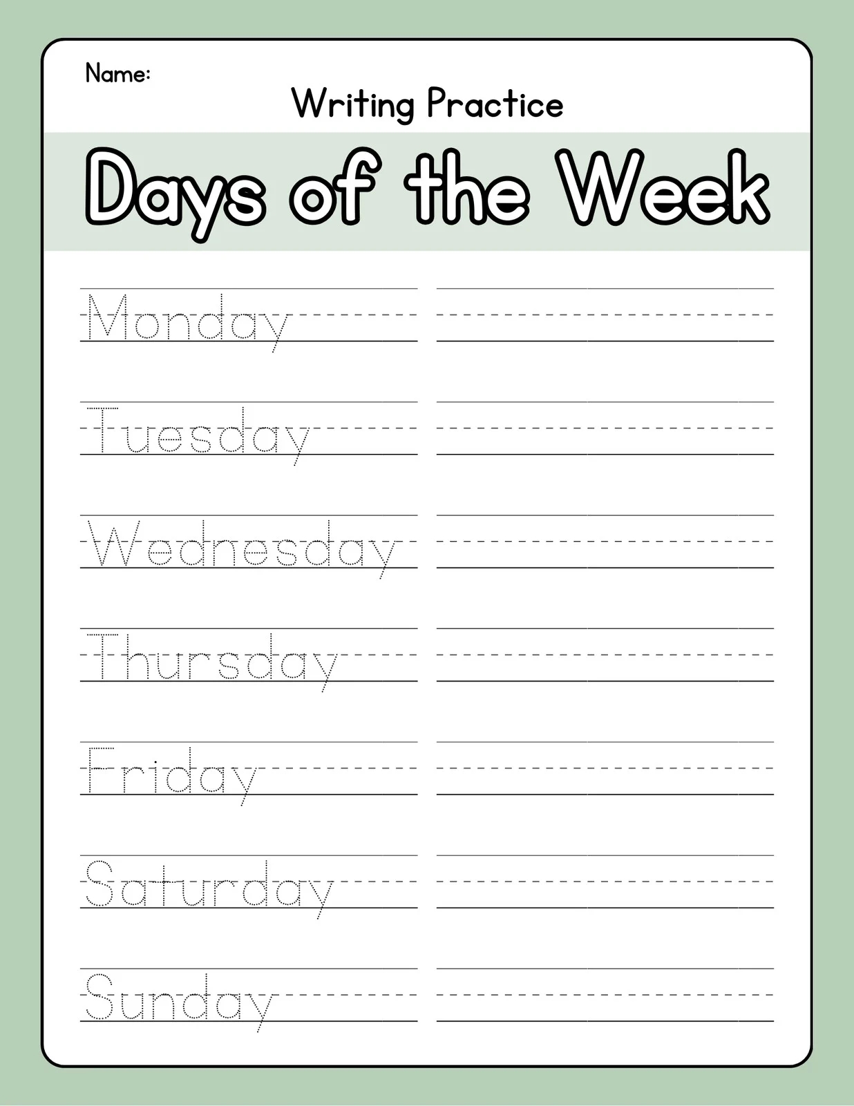 Free Custom 1st Grade Writing Worksheet Templates Canva