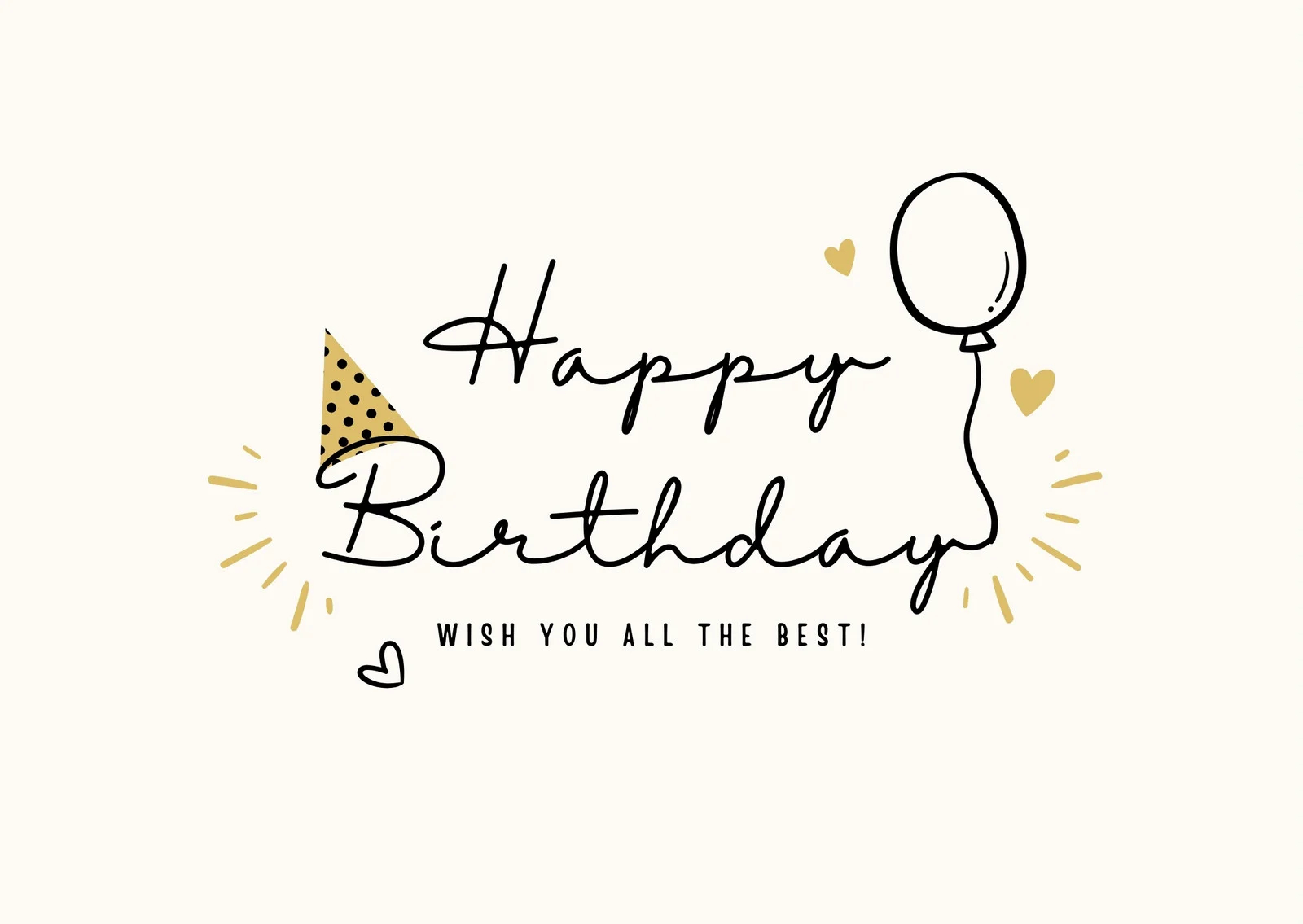 free custom printable birthday card templates canva