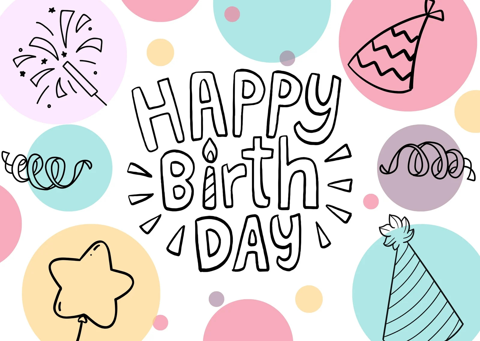 free custom printable birthday card templates canva