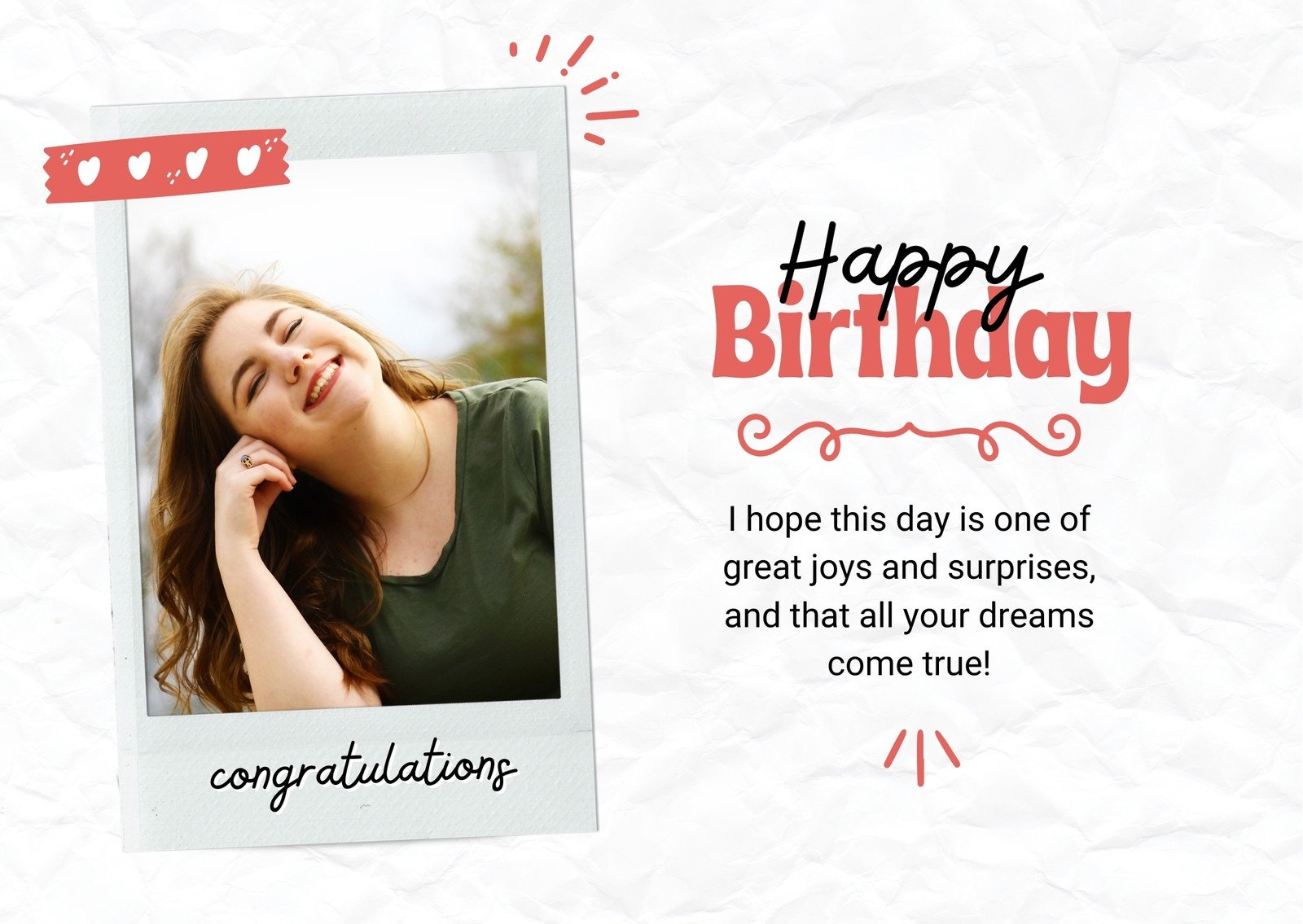 Free Custom Printable Birthday Card Templates Canva Worksheets Library