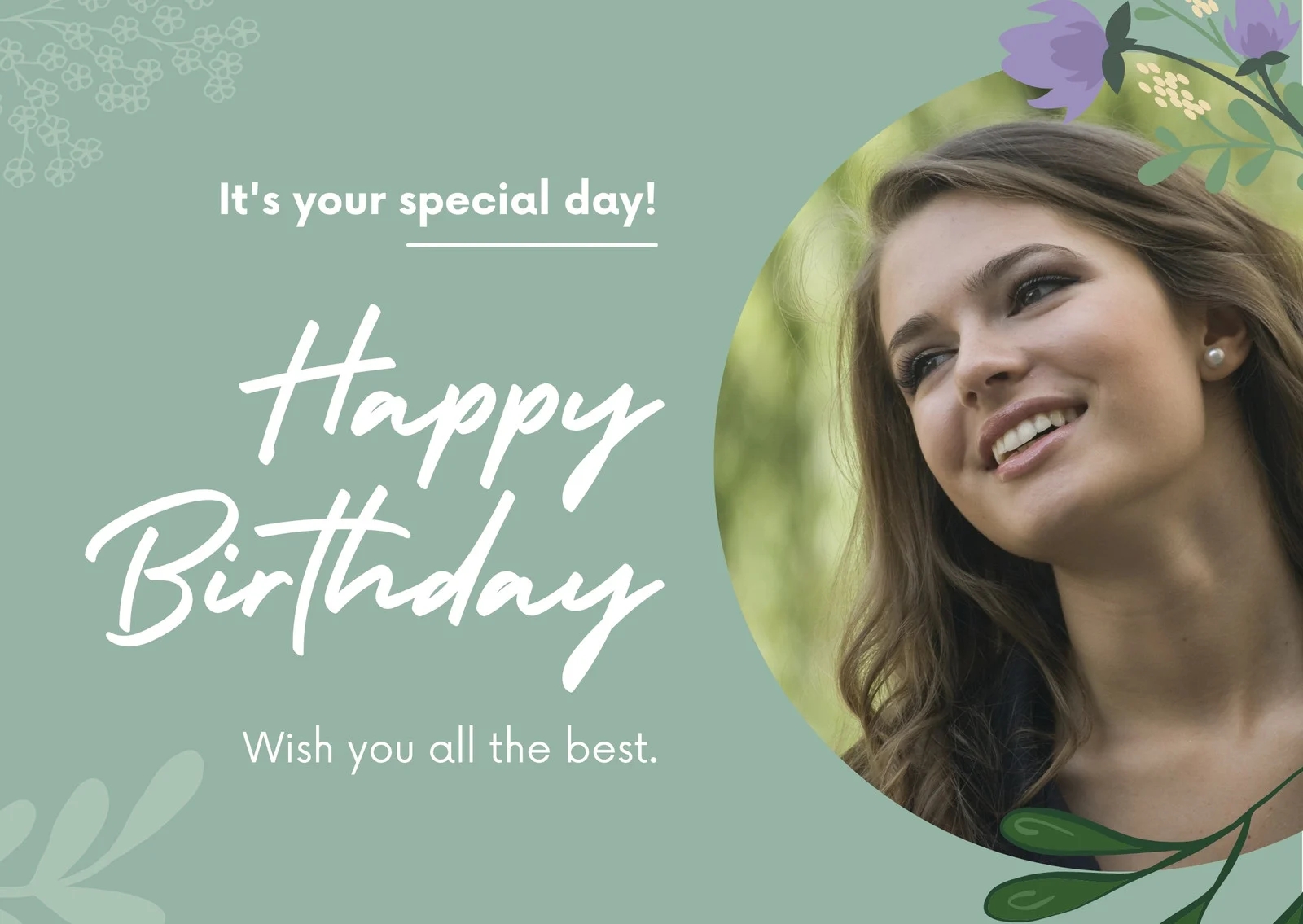 Free Custom Printable Birthday Card Templates Canva