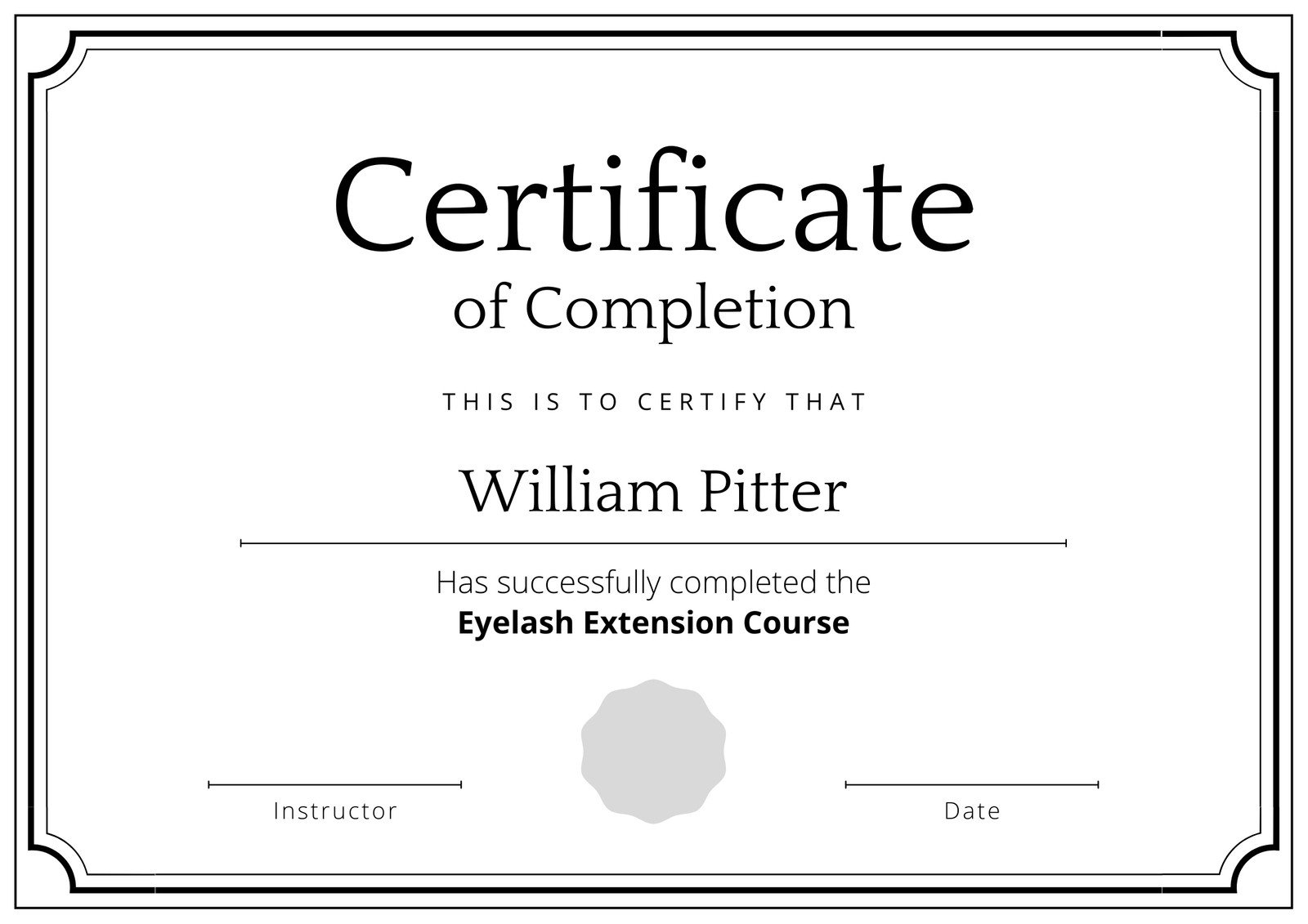 Free Custom Printable Certificate Of Completion Templates Canva Worksheets Library