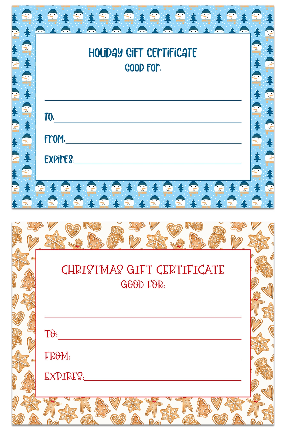 Free Printable Gift Certificates For Kids