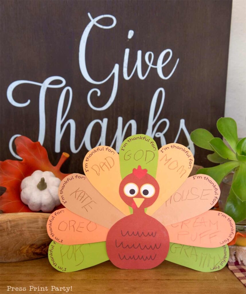 Free Thanksgiving Printable Crafts